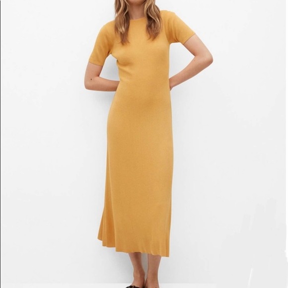 Side Slit Knitted Dress